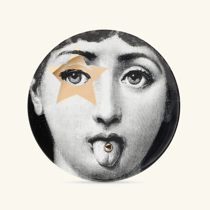fornasetti tema e variazioni no 381 wall plate gold