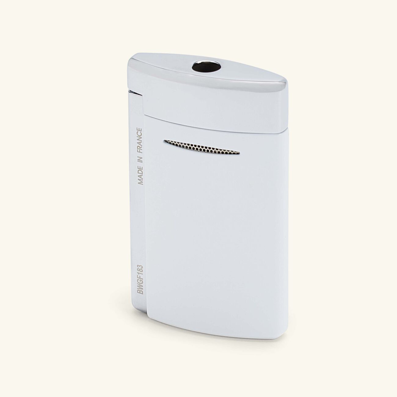 st dupont minijet lighter white