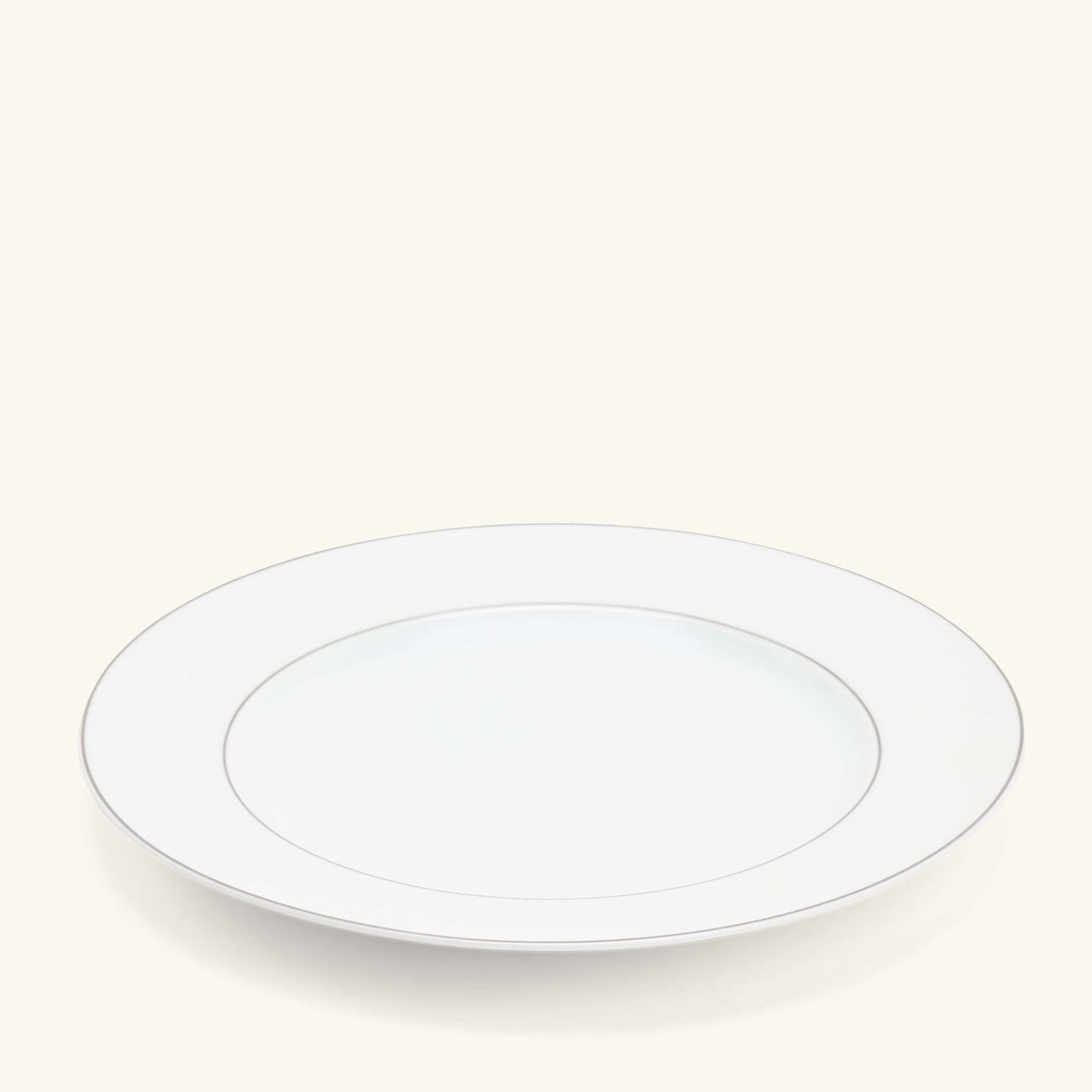 bernardaud dune dinner plate round white 26cm