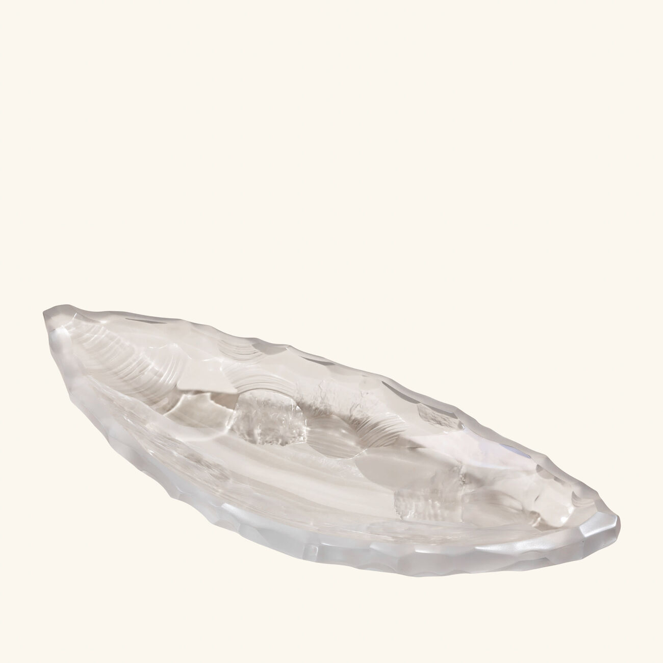 lalique terramineral silex centerpiece large clear