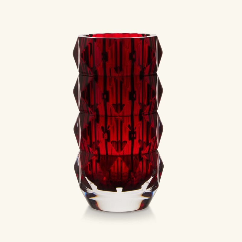 Louxor Vase Round Small Red baccarat louxor vase round small red