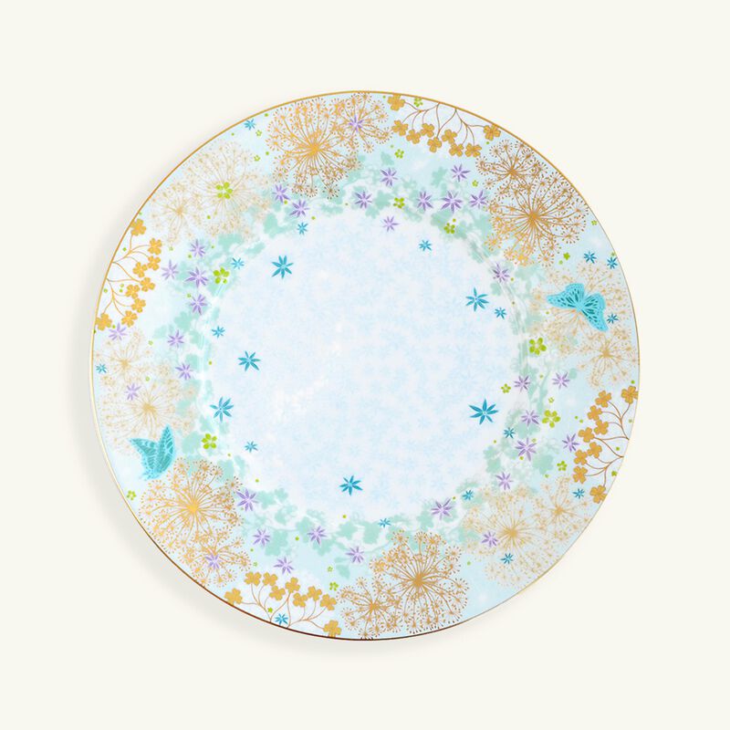 bernardaud feerie michael cailloux salad plate round pink 21cm