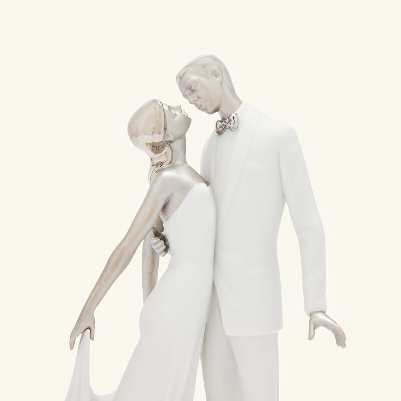 lladro happy anniversary couple sculpture medium white