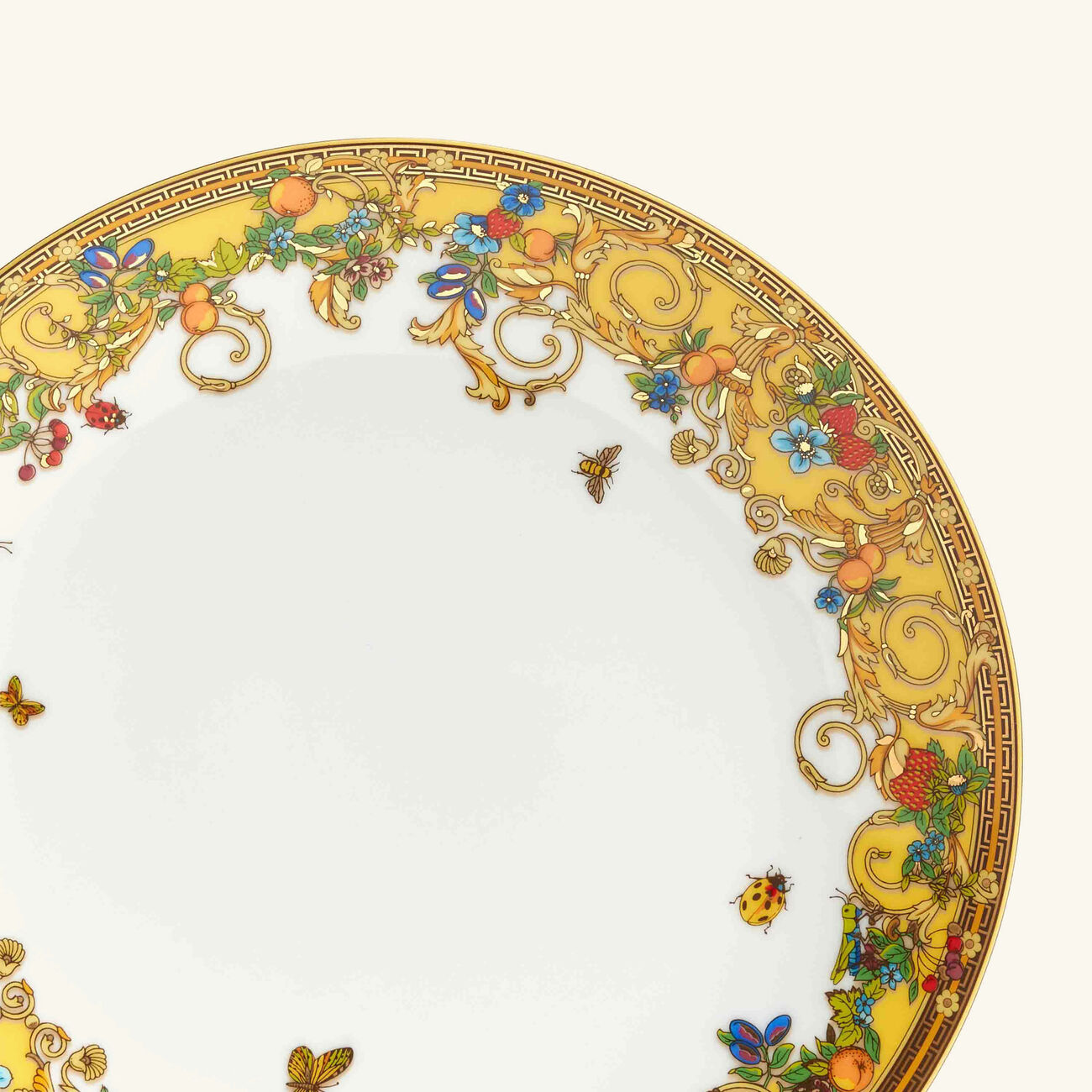 le jardin de versace dessert plate round white 20cm