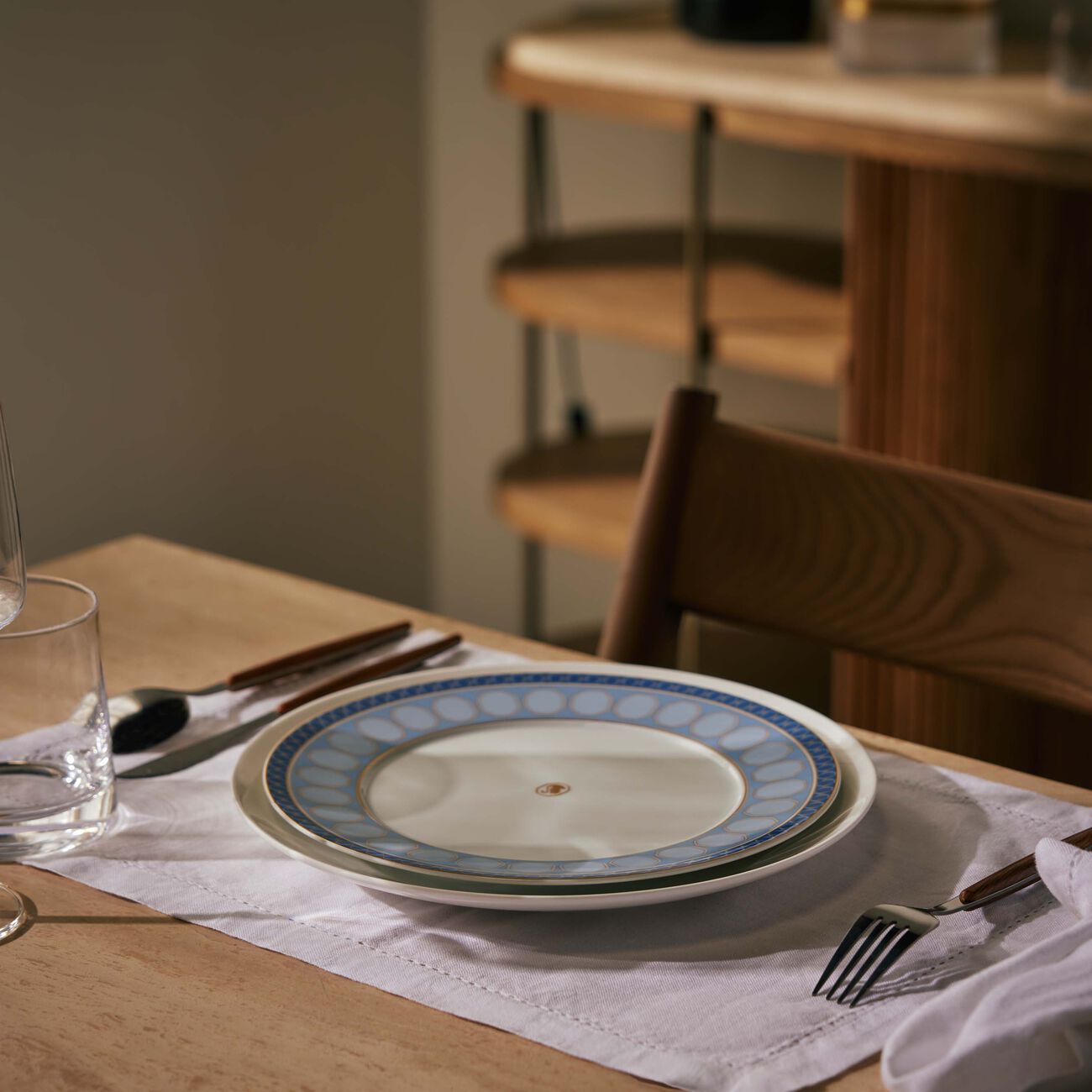 rosenthal signum azure plate round blue 23cm