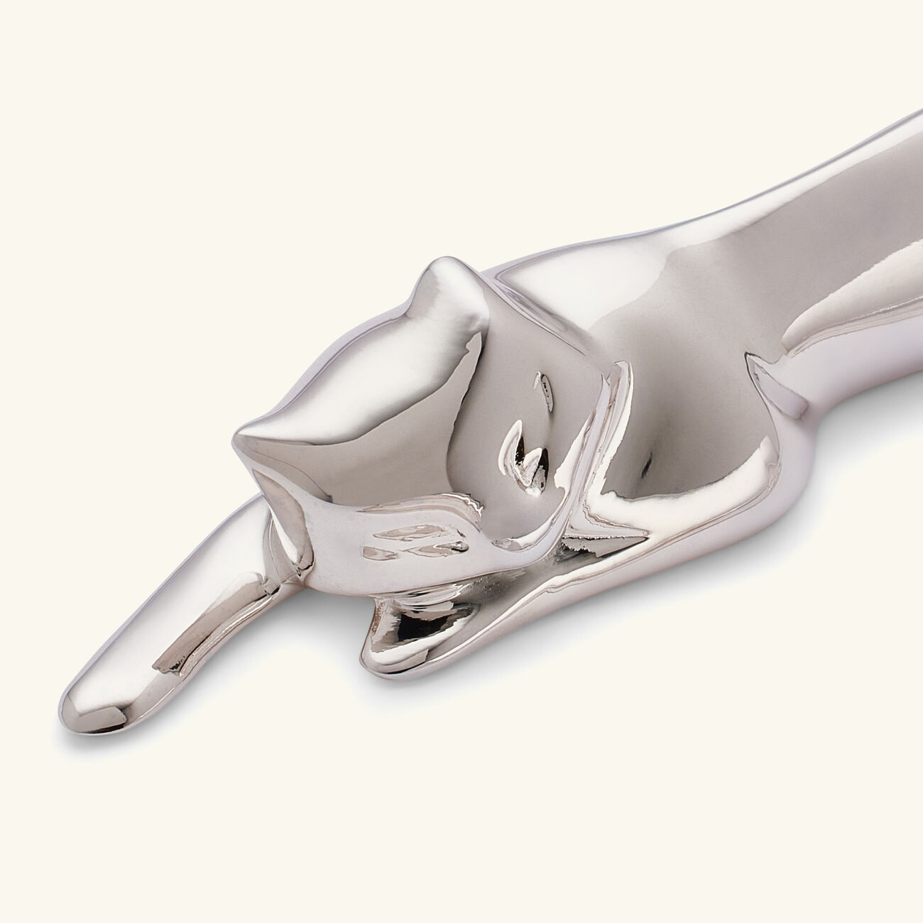 christofle gallia dog cat knife rests