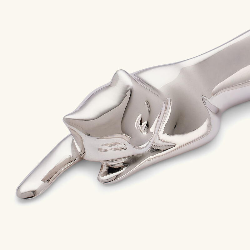 christofle gallia dog cat knife rests