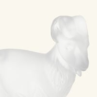 لاليك منحوتة الماعز شفافة
