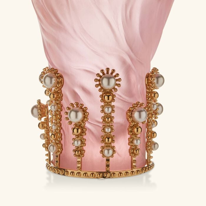 daum poetic by tamara ralph vase large pink limited edition