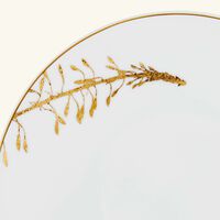 bernardaud vegetal or bread butter plate round gold 16cm