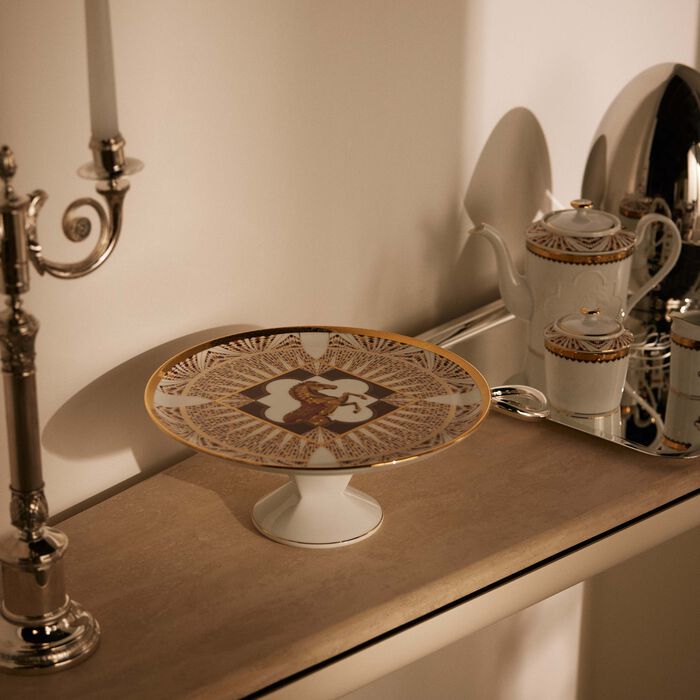 haviland cavalier royal cake stand gold
