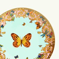 le jardin de versace bread butter plate round blue 16cm