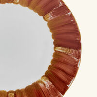 marie daage panache dinner plate round dark orange 26cm