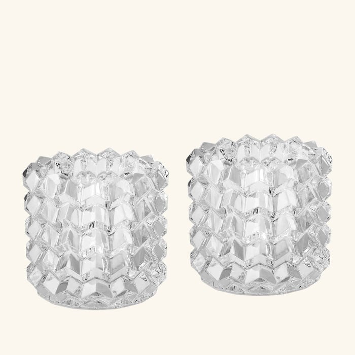 baccarat focus zigzag votive clear set of 2