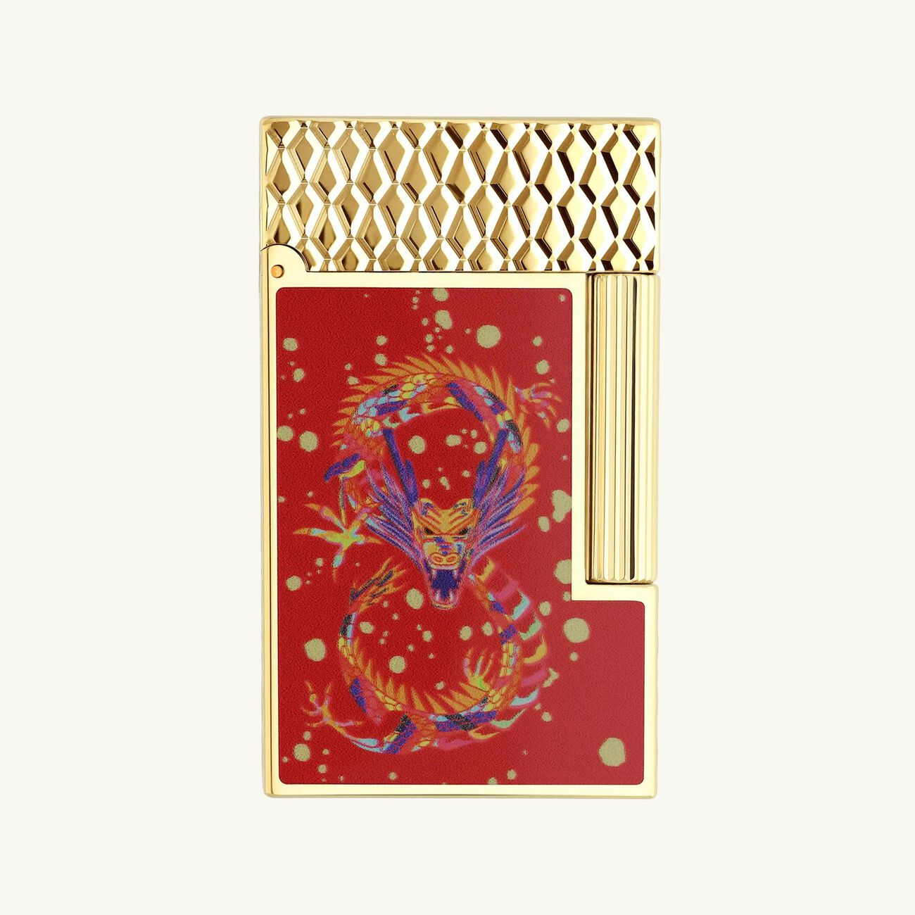 Ligne 2 Year Of The Dragon Lighter Red st dupont ligne 2 year of the dragon lighter red