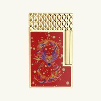 Ligne 2 Year Of The Dragon Lighter Red st dupont ligne 2 year of the dragon lighter red