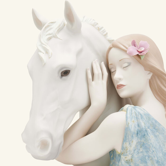 A True Friend Sculpture Medium White lladro a true friend sculpture medium white