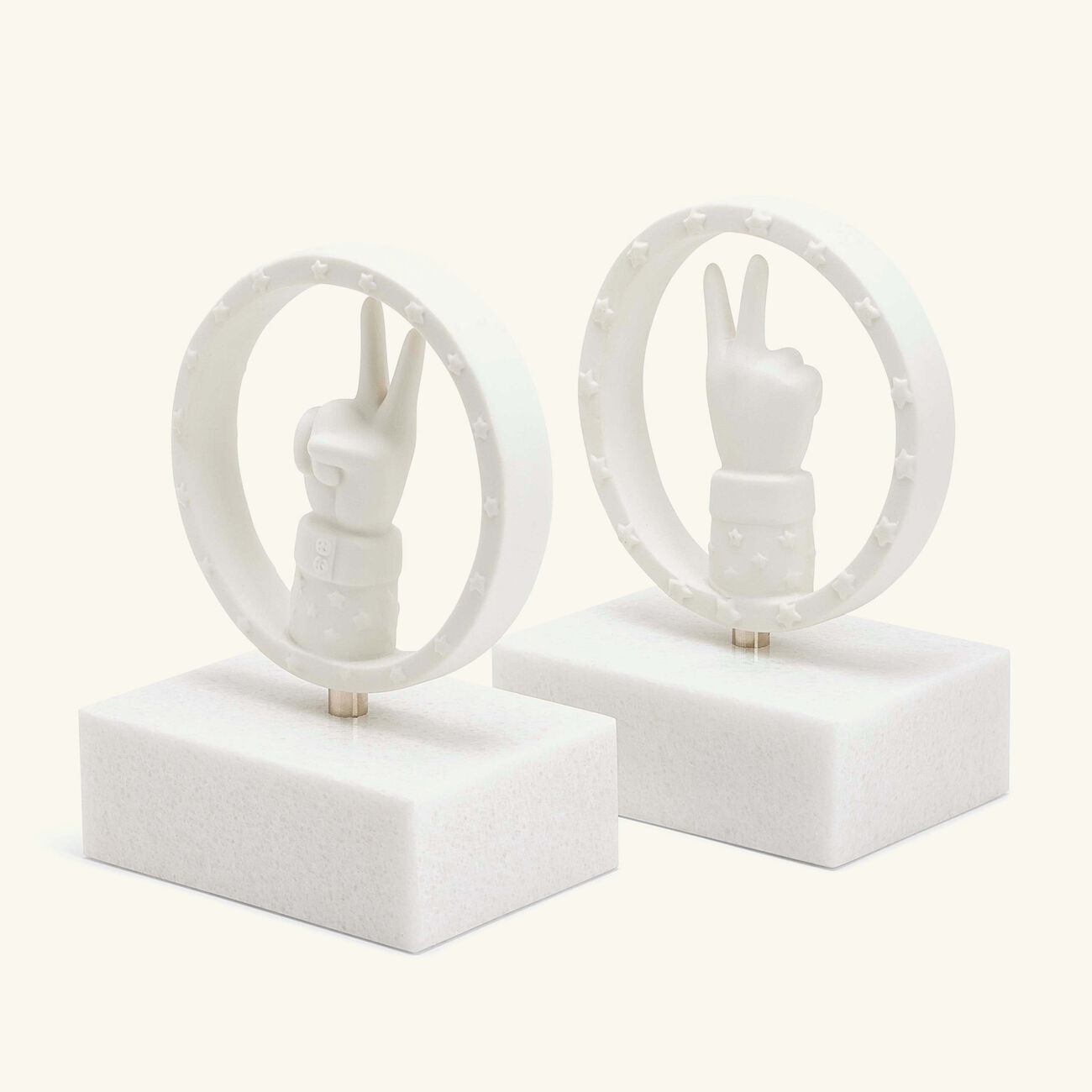 jonathan adler peace bookends white