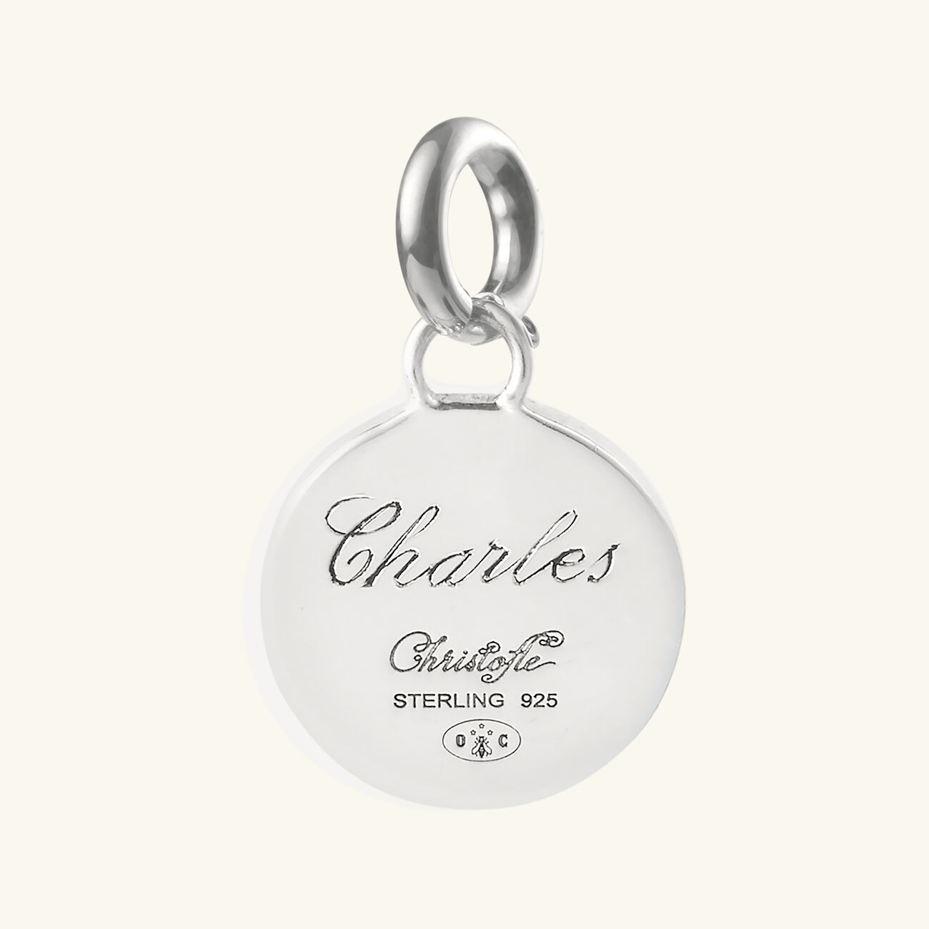 Chri-Chri Ondulations Medal Sterling Silver christofle chri chri ondulations medal sterling silver