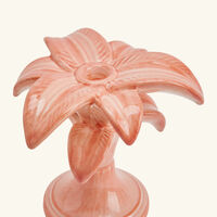les ottomans palm trees candle holder small pink