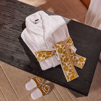 versace i love baroque slippers small white