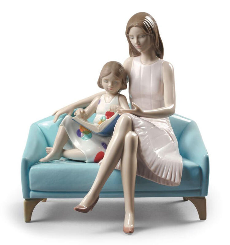 Our Reading Moment Mother Figurine, large