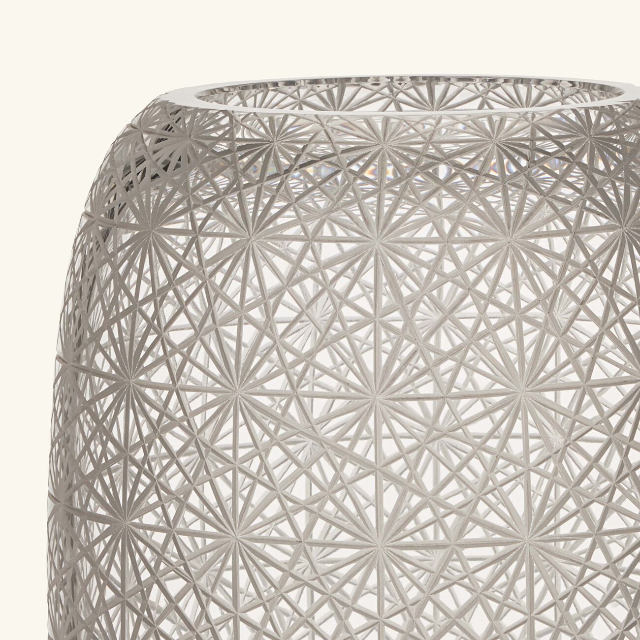 روكل مزهرية أوديت مستديرة شفافة بحجم متوسط