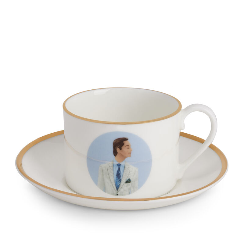 فنجان الشاي فالنتينو مع صحنه, large
