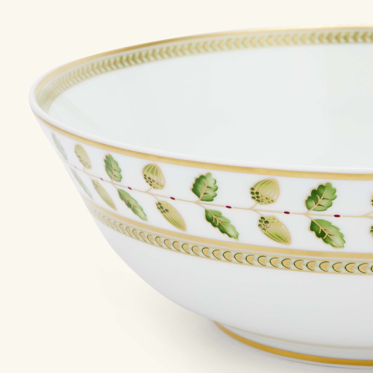 bernardaud constance salad bowl green 25cm