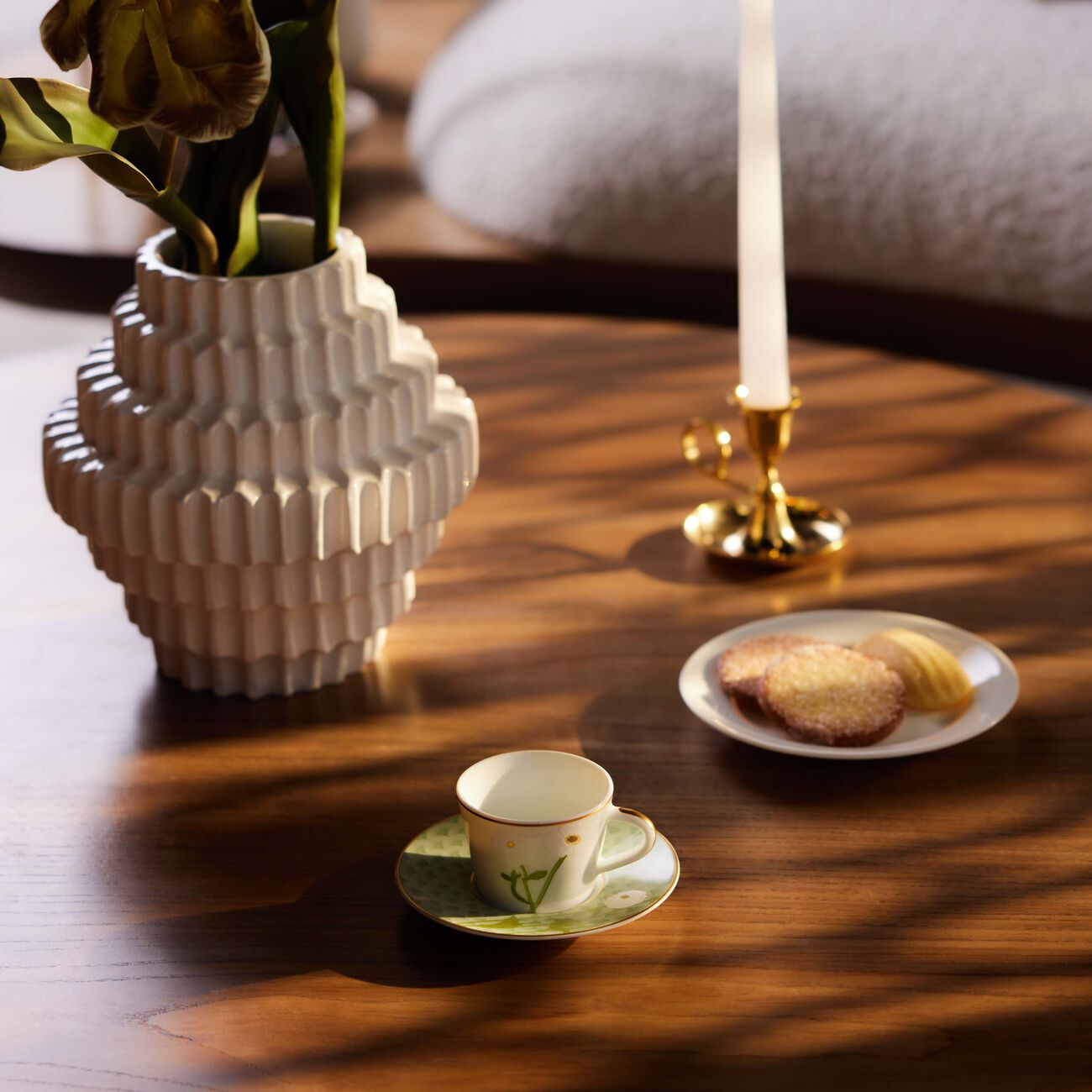bernardaud praiana coffee cup saucer green