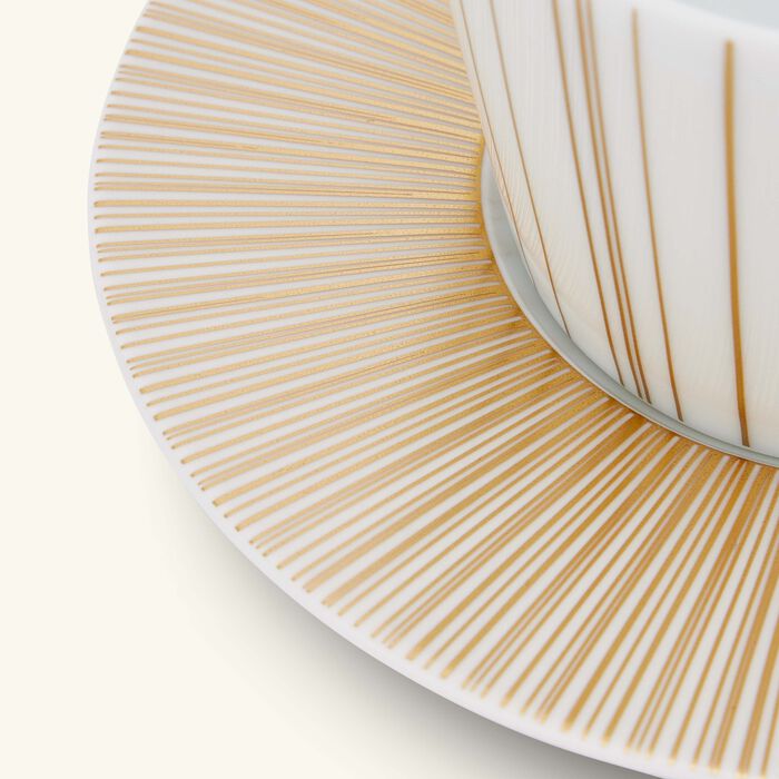 bernardaud sol tea cup saucer gold