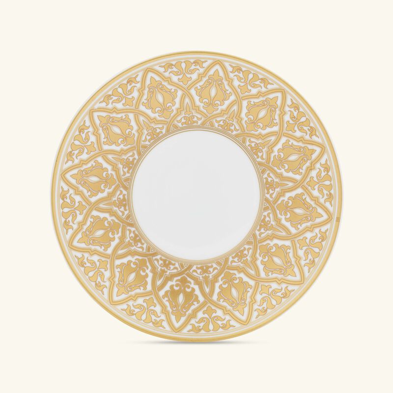 bernardaud venise bread butter plate round gold 16cm