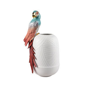 Macaw Bird Vase, medium