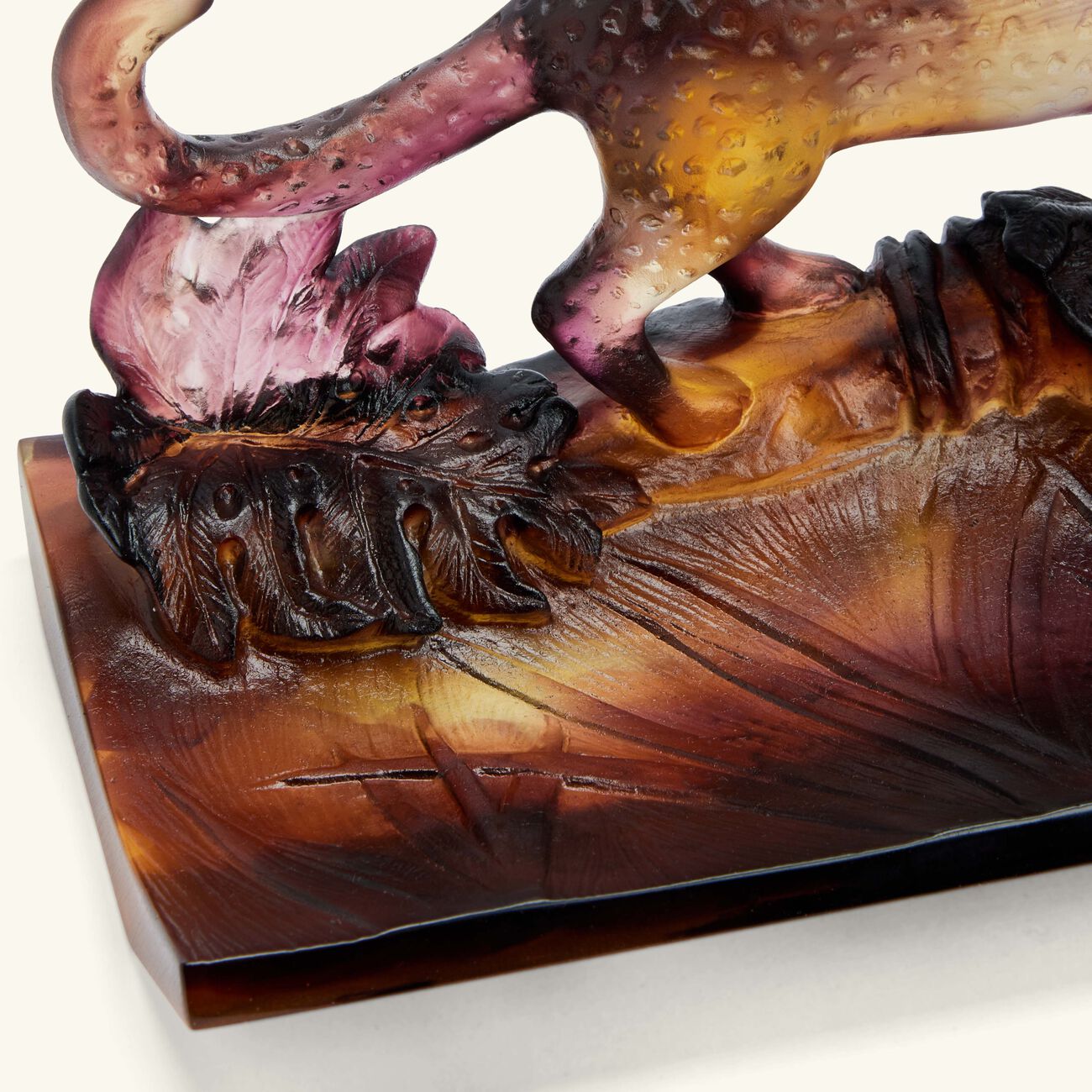 Leopard Pencil Holder Small Brown daum leopard pencil holder small brown