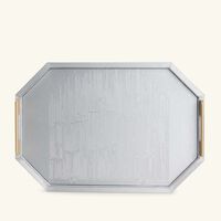 dimlaj hayat serving tray rectangular silver 49x34cm