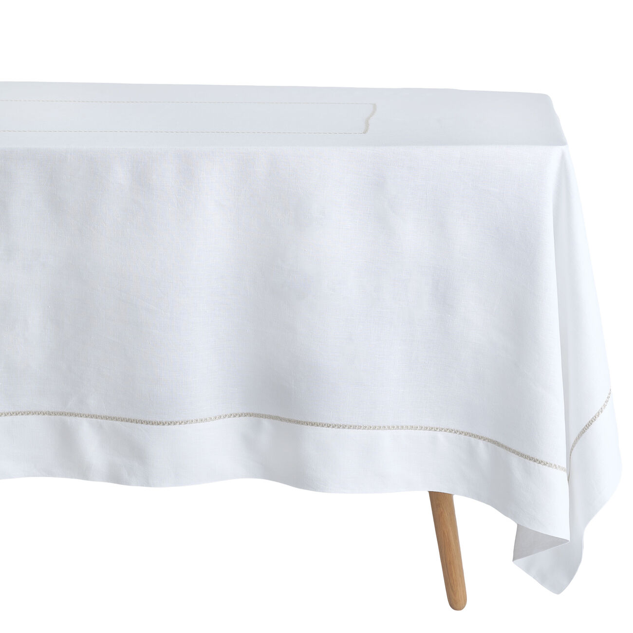 catherine denoual silver rosely linen set