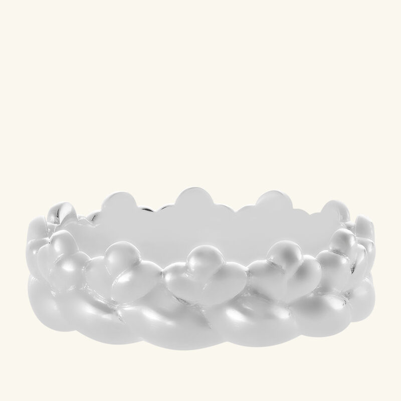 christofle babylone thin bangle ring sterling silver size 51