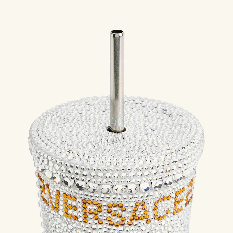versace medusa travel cup silver