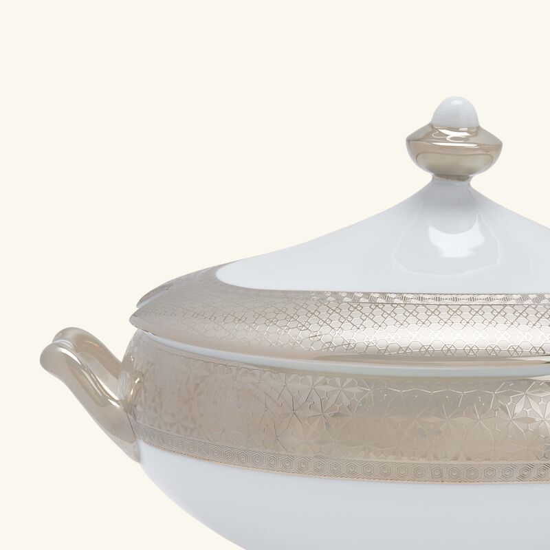 bernardaud divine soup tureen silver
