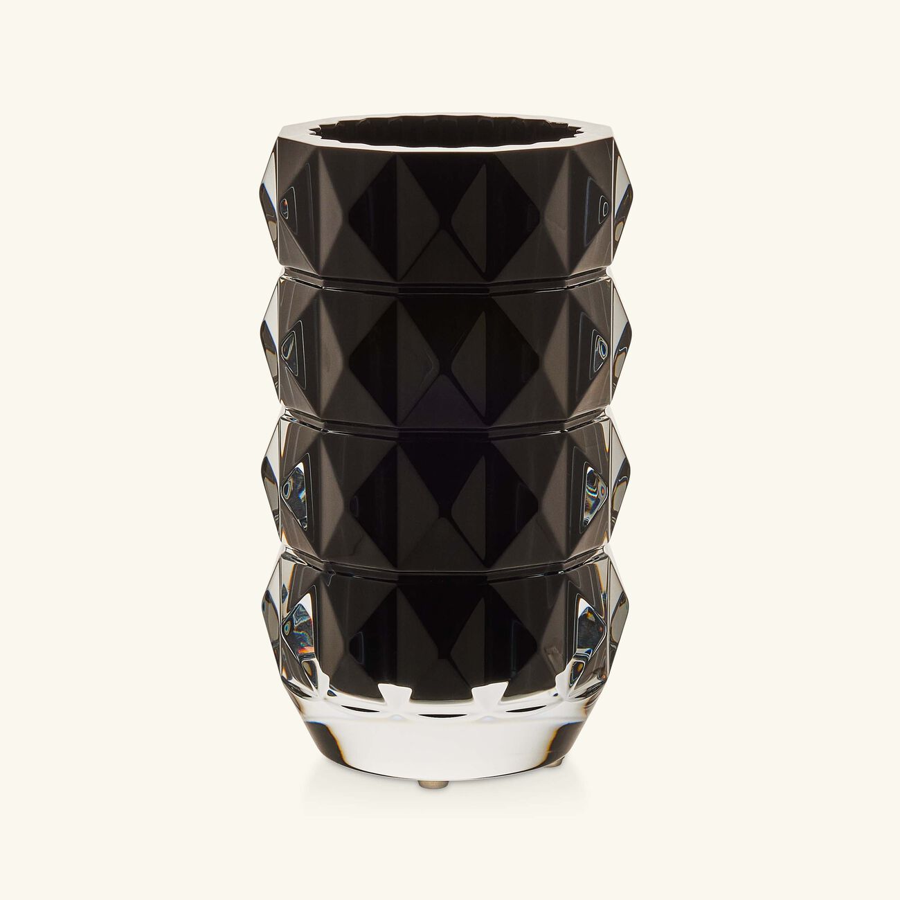baccarat louxor vase small black