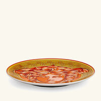 versace medusa amplified orange coin bread butter plate round orange 17cm
