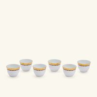 haviland cavalier royal arabic coffee cup gold set of 6