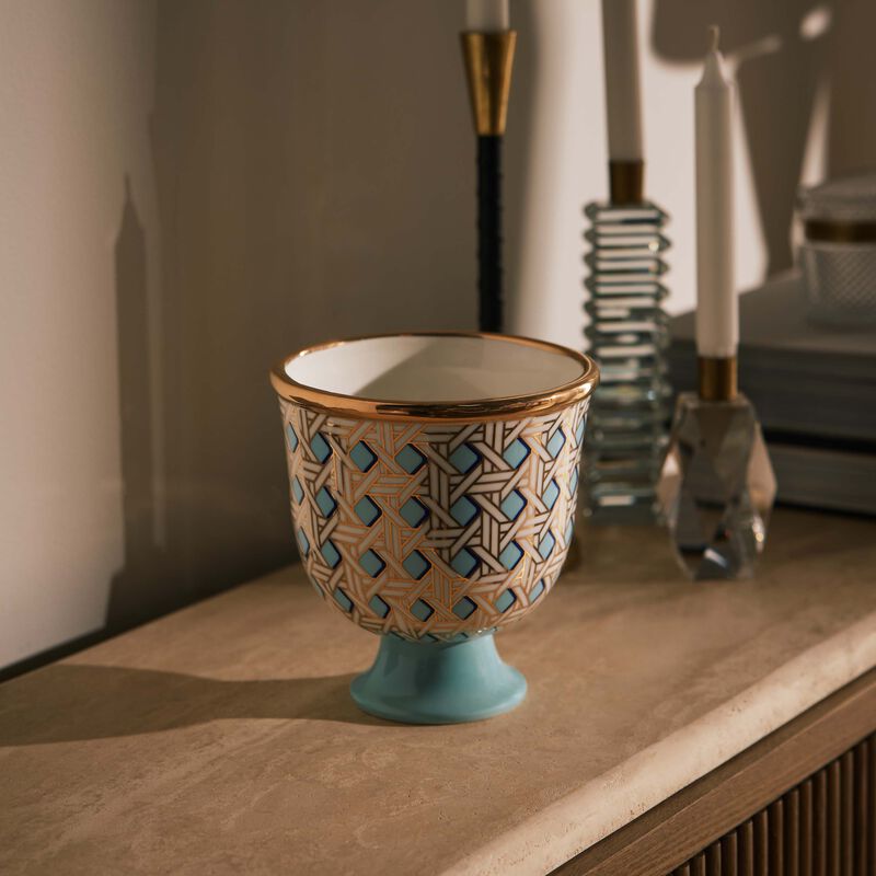 جوناثان أدلر قطعة الديكور باسكيت ويف بيديستال