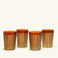 l objet prism highball glasses amber set of 4