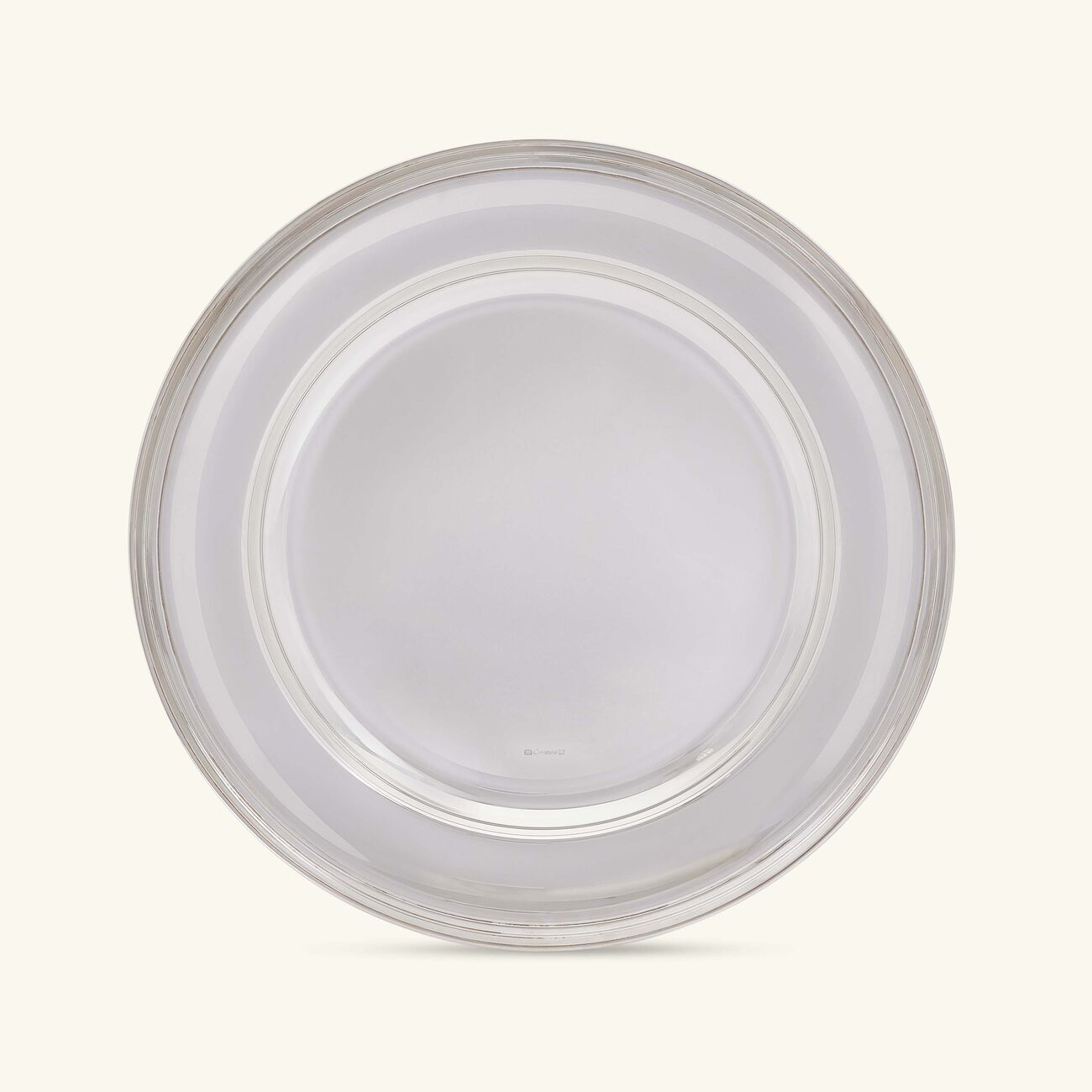 christofle albi serving platter round silver 40cm