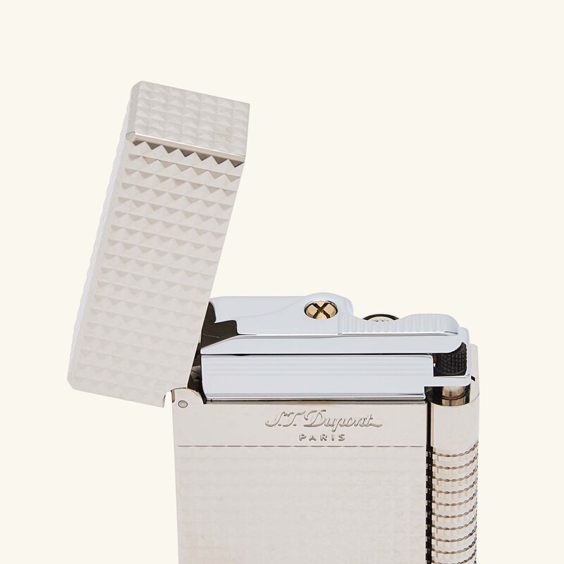 Le New Grand Dupont Diamond Head Lighter Silver st dupont le new grand dupont diamond head lighter silver