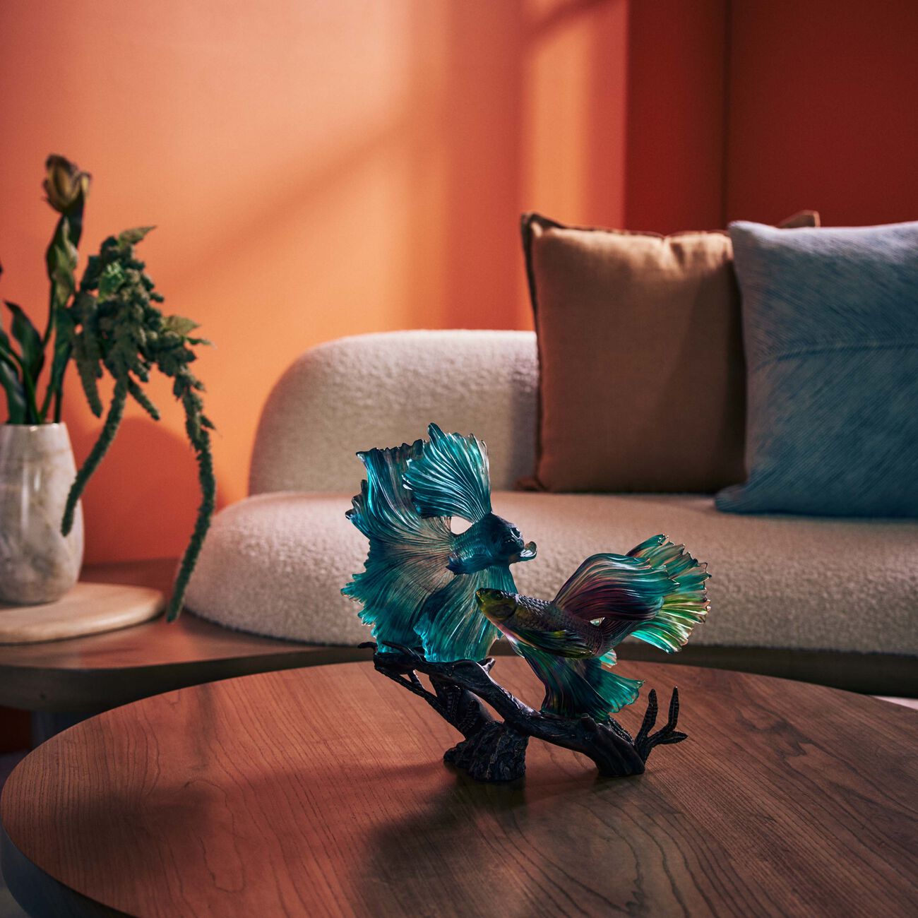 The Dance of The Fighters Sculpture Medium Blue daum the dance of the fighters sculpture medium blue