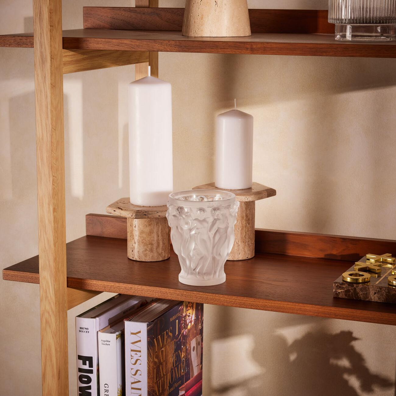 lalique bacchantes vase mini clear