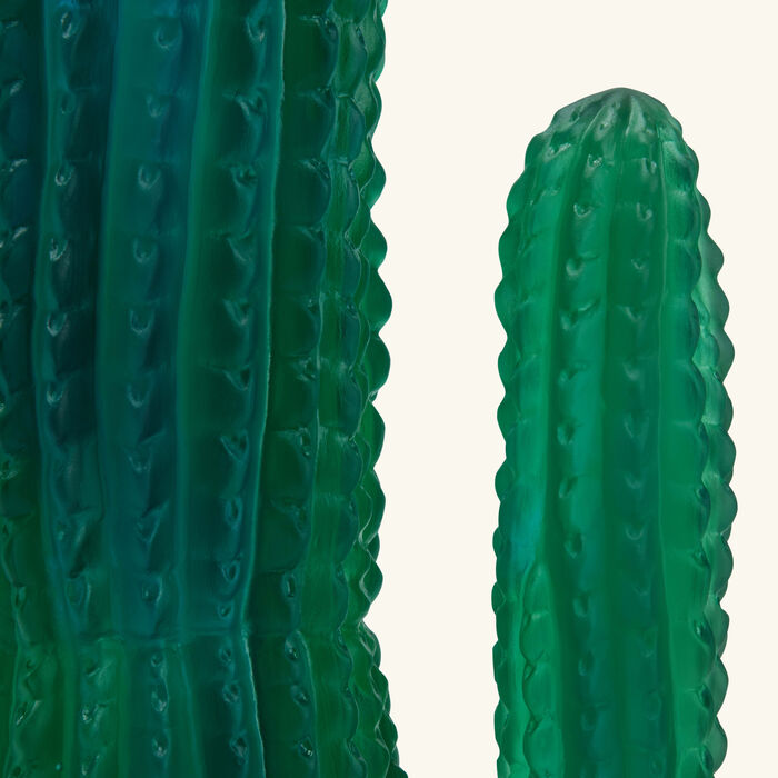 daum jardin de cactus vase large green