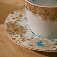 برناردو فنجان الشاي فيري ميشيل كايو مع صحنه باللون الأزرق